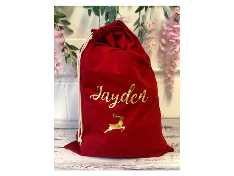 Personalised Santa Sacks | Stockings for Christmas | Gift Bags | Christmas Eve Box Idea