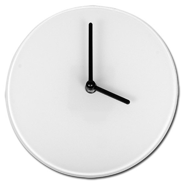 Sublimation Blank Glass Wall Clock 30cm Diameter