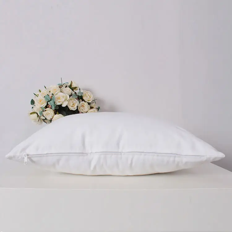 Sublimation Blank LINEN Cushion Pillow Cover 40 x 40cm White Canvas - Image 3