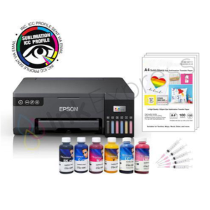 Sublimation Starter Bundle: EPSON Ecotank L805 - Printer + 6 x 100ml Inktec Ink + A4 Paper
