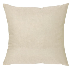 Blank LINEN Cushion Pillow Cover 40 x 40cm Brown Canvas