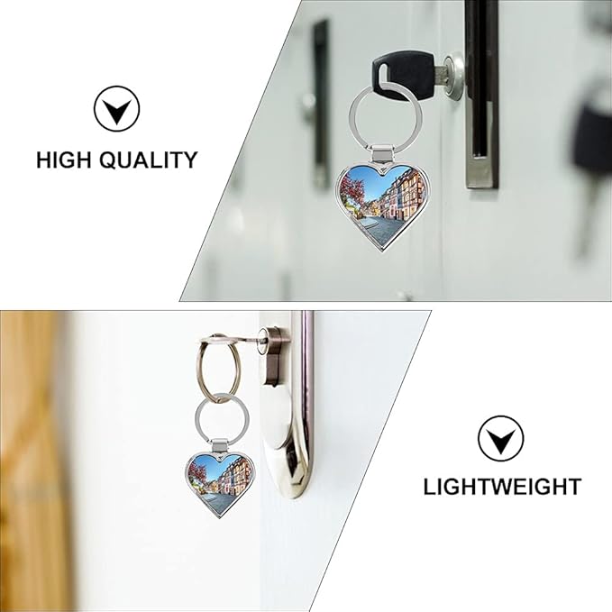 Photo Printed Heart Engraved Keychain One Side Sublimation - Image 4