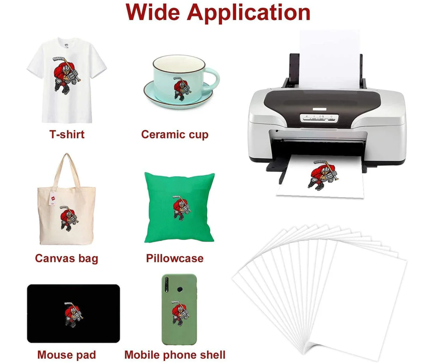 Premium Blank A4 Heat Transfer Paper for Sublimation Printing (100 Sheets) - Image 3