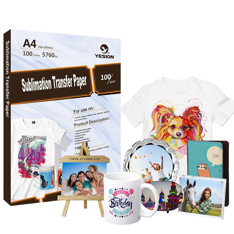 Premium Blank A4 Heat Transfer Paper for Sublimation Printing (100 Sheets)
